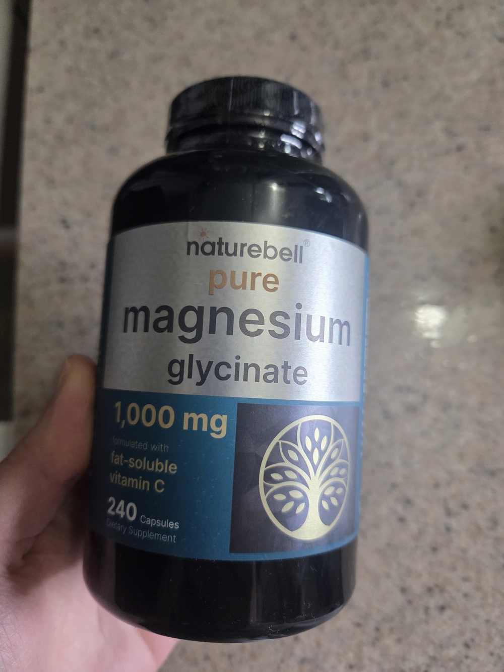 Naturebell Pure Magnesium Glycinate 1,000 mg With Added Vitamin C